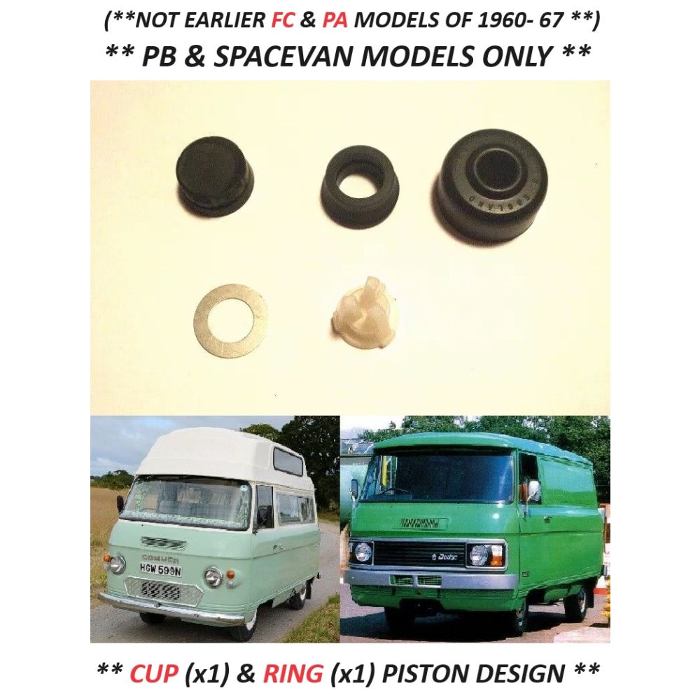 BRAKE MASTER CYLINDER REPAIR SEALS KIT (Commer PB Van & Dodge Spacevan) (1725cc) (**From 1967- 83**)